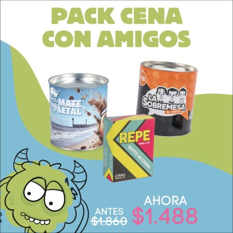 Pack cena con amigos Pack cena con amigos