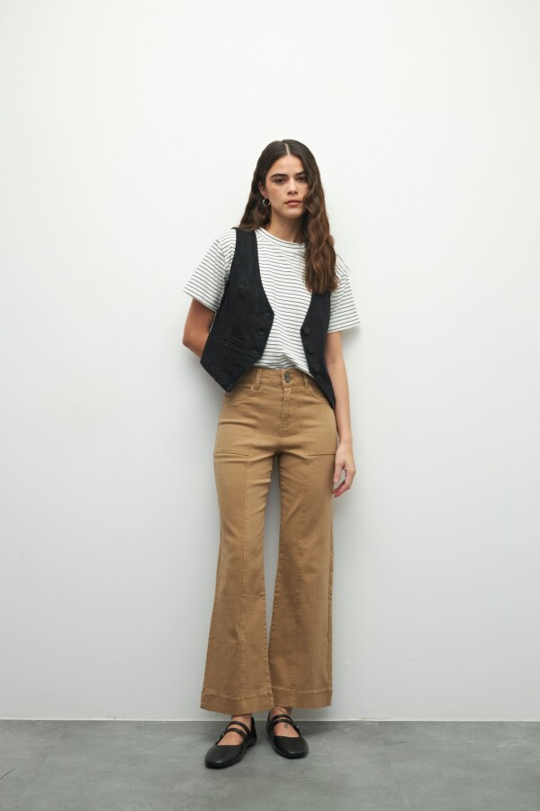PANTALON NIPON Beige Oscuro