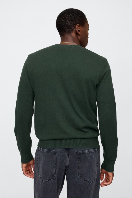 Buzo Algodòn Escote V Hombre Essex Green 702