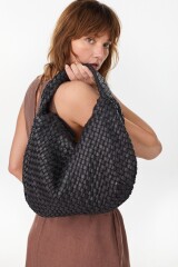 Hobo Leather Bag Negro