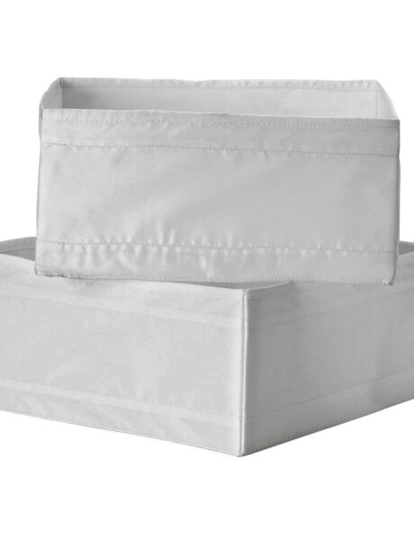 SET 2 ORGANIZADORES TELA BLANCO 28x28x13CM SET 2 ORGANIZADORES TELA BLANCO 28x28x13CM