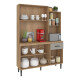Mueble Cocina Grecia Bajo Mesada Kit Aéreo Alacena Aparador Marrón
