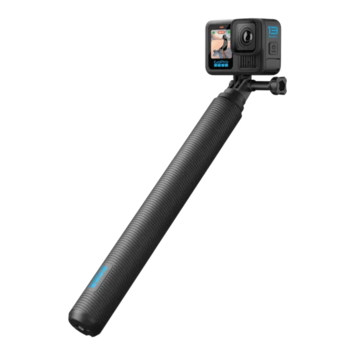 Gopro - Vara de Extensión AGXTM-001. Extensible Hasta 1.2 Metros. Plegable Hasta 25CM. Soporte de 1/ 