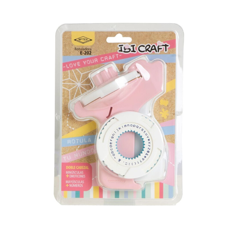 Rotuladora motex 2 discos y cinta de regalo Rosa