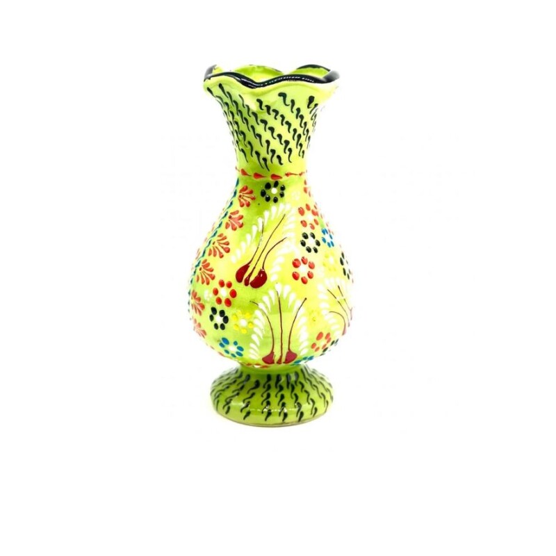 Florero de cerámica 20 cm Verde Claro