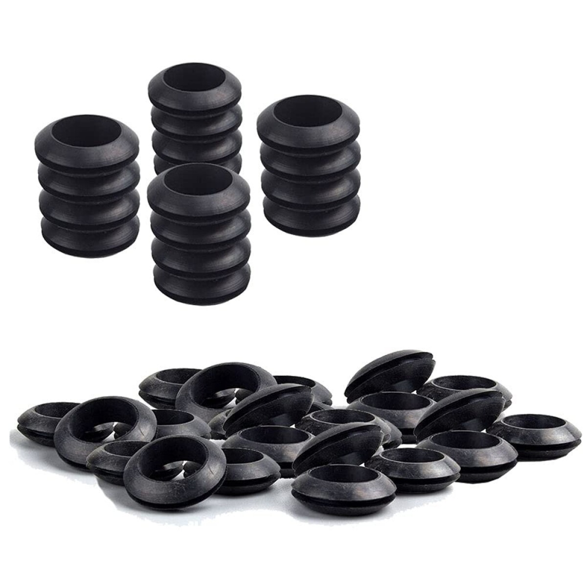 Ojal Goma 40MM Negro Pack X500 Anillo Sellado Junta Arandela - Variante Color Negro 