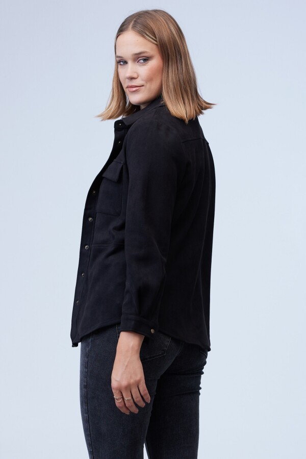 Sobrecamisa Suede NEGRO