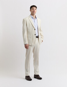 012678 CAMISA HARRINGTON LABEL Blanco/azul