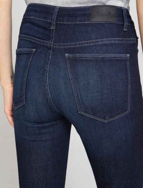 PANTALÓN DE JEAN CINTURA MEDIA SKINNY AZUL