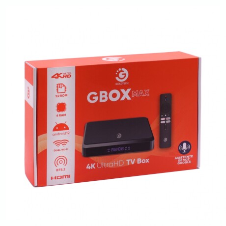 Tv Box GOLDTECH Quad 4K 32GB 4GB RAM WiFi Android Con Control Remoto Tv Box GOLDTECH Quad 4K 32GB 4GB RAM WiFi Android Con Control Remoto