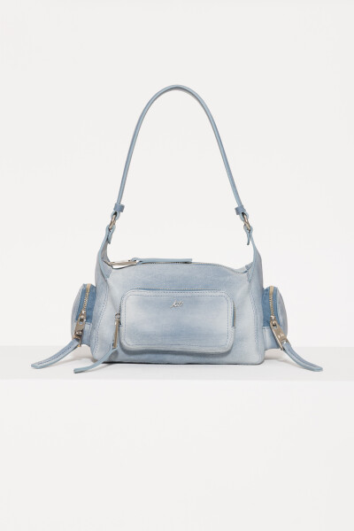 BANDOLERA STONE Celeste