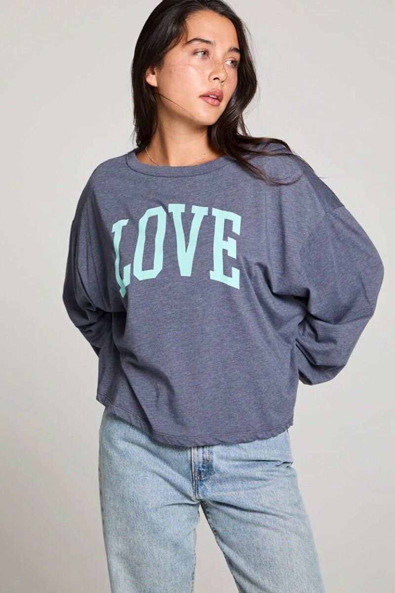 CAMISETA ML LOVE Gris
