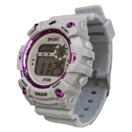 Set Reloj Deportivo Luz + Auriculares Earcuffs Inalámbricos Celeste