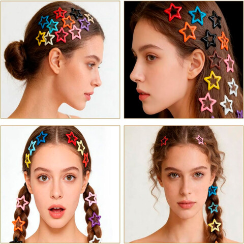Broches pinza para el cabello estrellas Broches Pinza Para El Cabello Estrellas