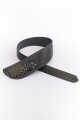 CINTO ANCHO TACHAS NEGRO