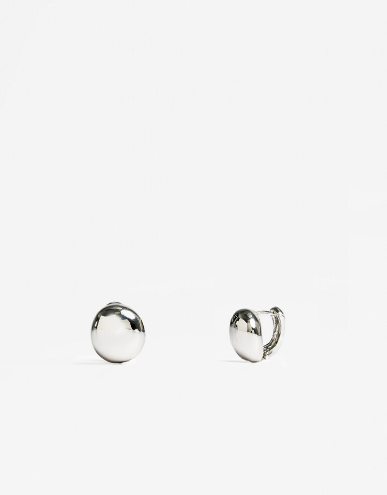 Aros Pasantes Metal Aros Pasantes Metal Bold - Plateado Rodio