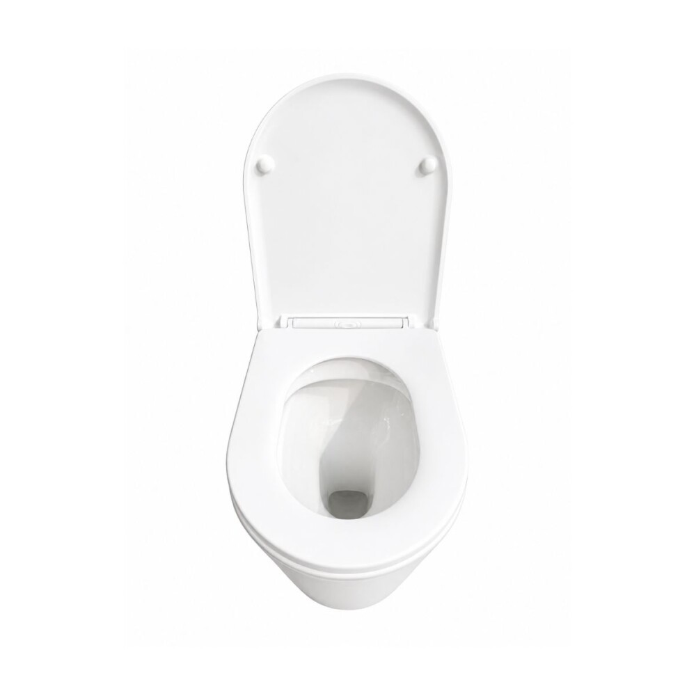 Inodoro de pared corto VIP con asiento slow Inodoro De Pared Corto Vip Con Asiento Slow