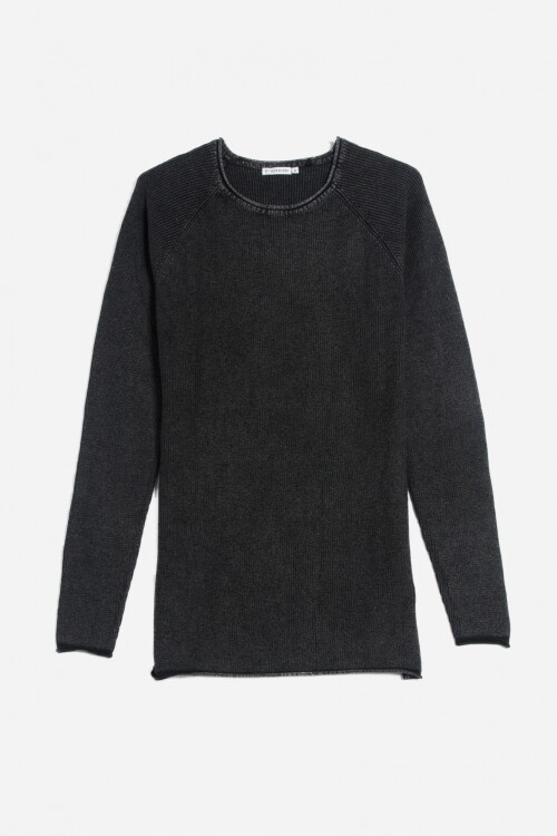 Sweater manga ranglán NEGRO