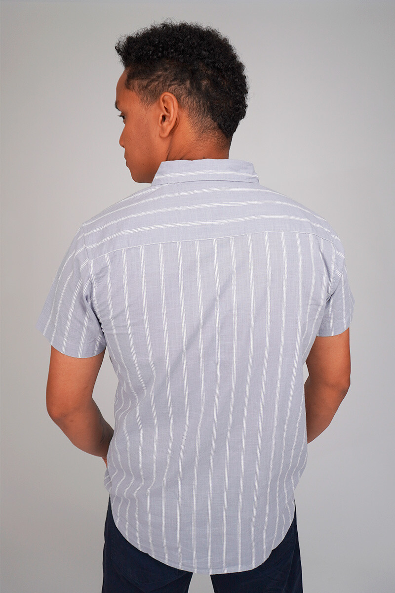 Camisa Manga Corta Gris