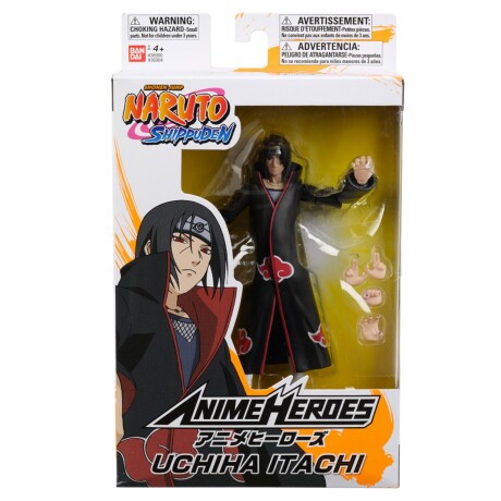 Muñeco figura articulada Naruto Anime Heroes 16cm Bandai Itachi Uchiha