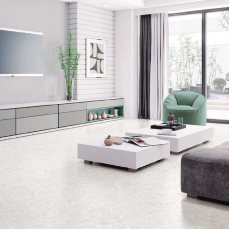 PORCELANATO TERRAZZO SATINADO BLANCO RECTIFICADO 72X72 CM GAMAS DE BLANCO