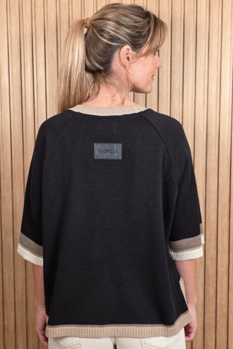 Buzo Kiwi Knitted Negro