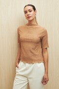 TOP MOTE Beige Oscuro