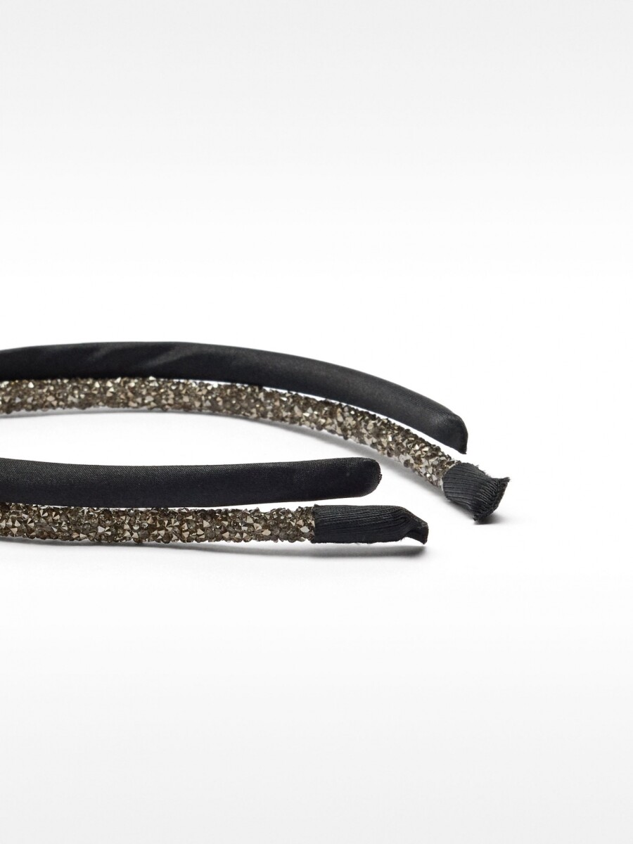 Conjunto De Diademas Finas negro