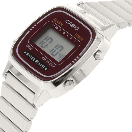 Reloj Digital para Mujer Casio LA670WA Resistente al Agua Rojo