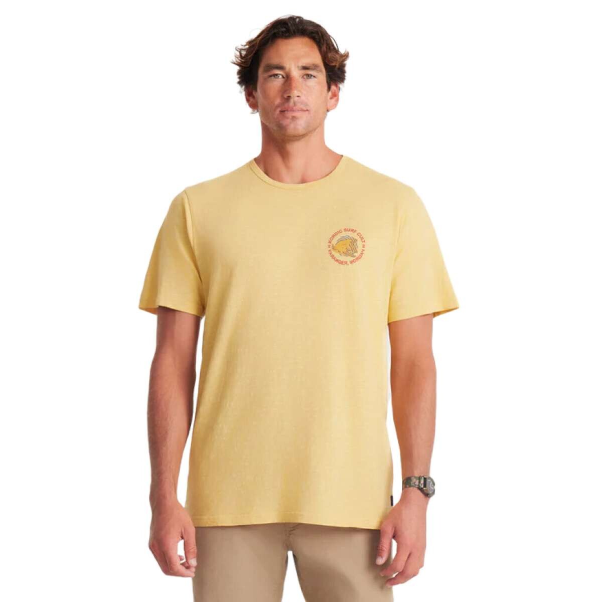 Remera Roark Surf Cult Organic - Amarrilo 