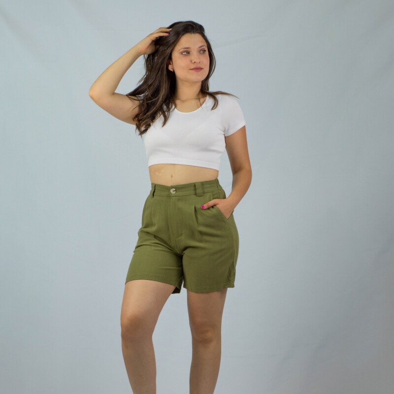 Short Dama Lino Slowly Army