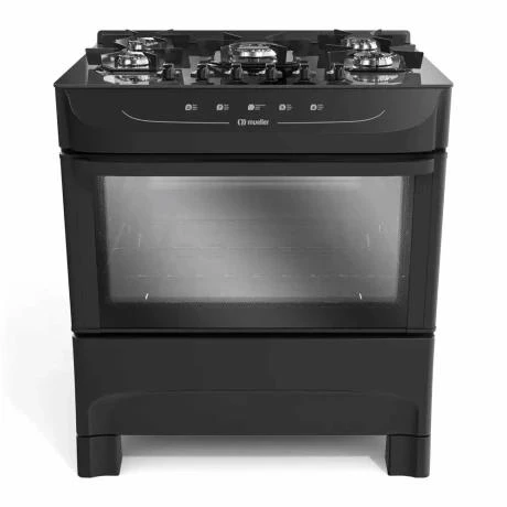 COCINA 5H A GAS HAMBURGO NEGRO COCINA 5H A GAS HAMBURGO NEGRO