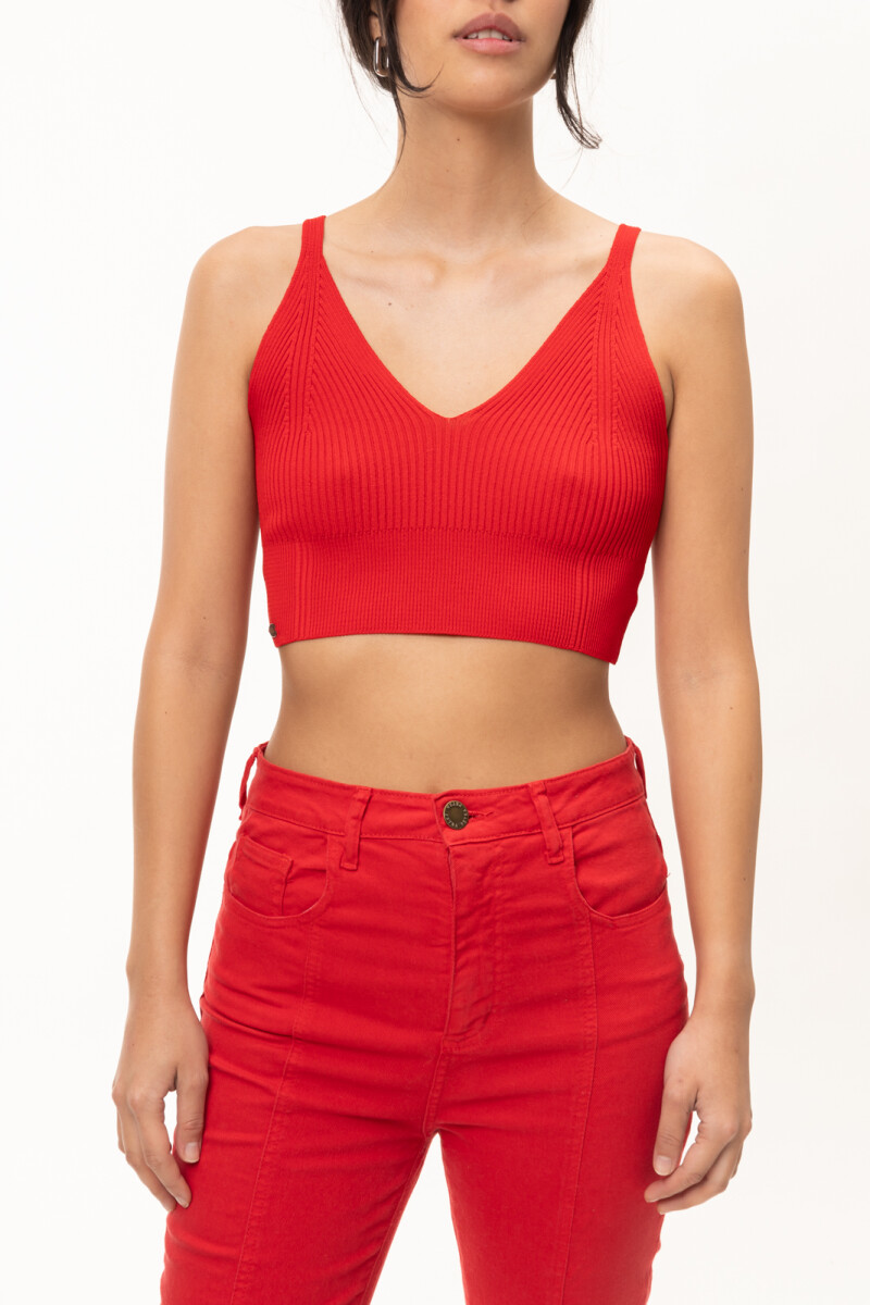 Top New Esmeralda Rojo
