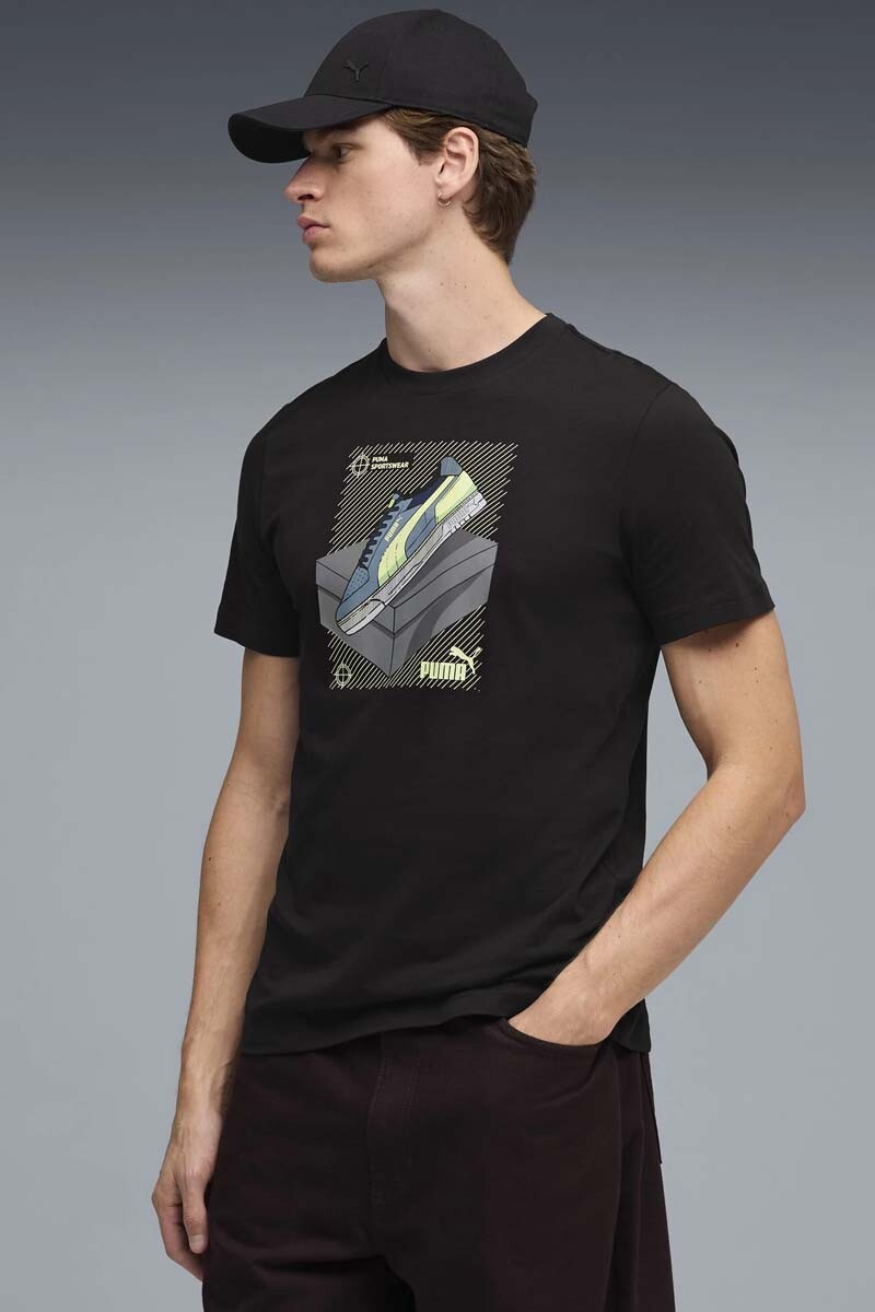 REMERA PUMA HOMBRE 691777 Negro