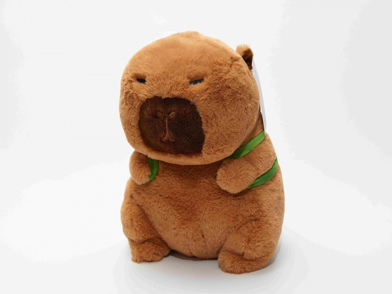 PELUCHE DE 30 CM (CARPIBARA CON MOCHILA DE AGUACATE) 