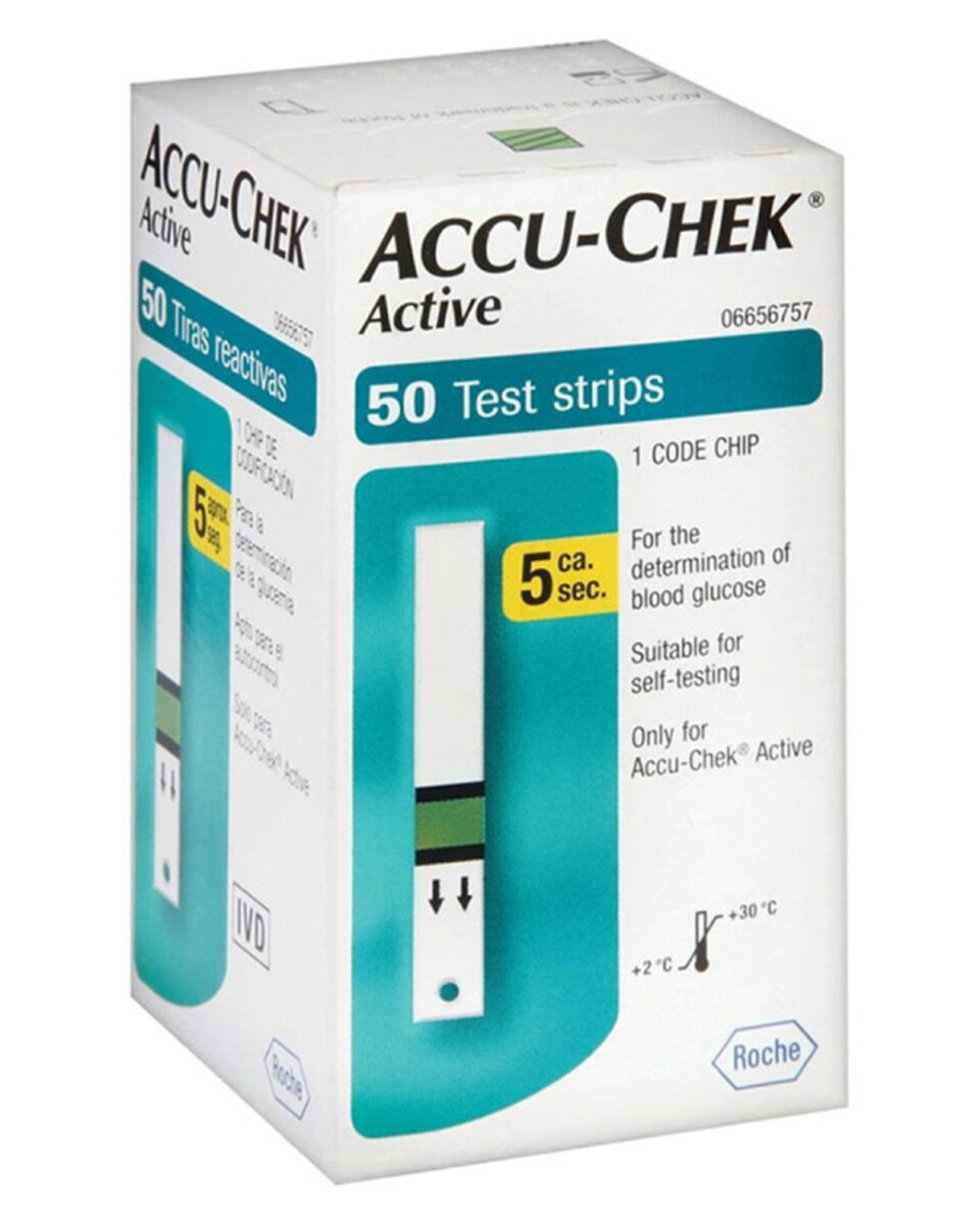 Tiras reactivas Accu-Chek Active Roche caja x50 