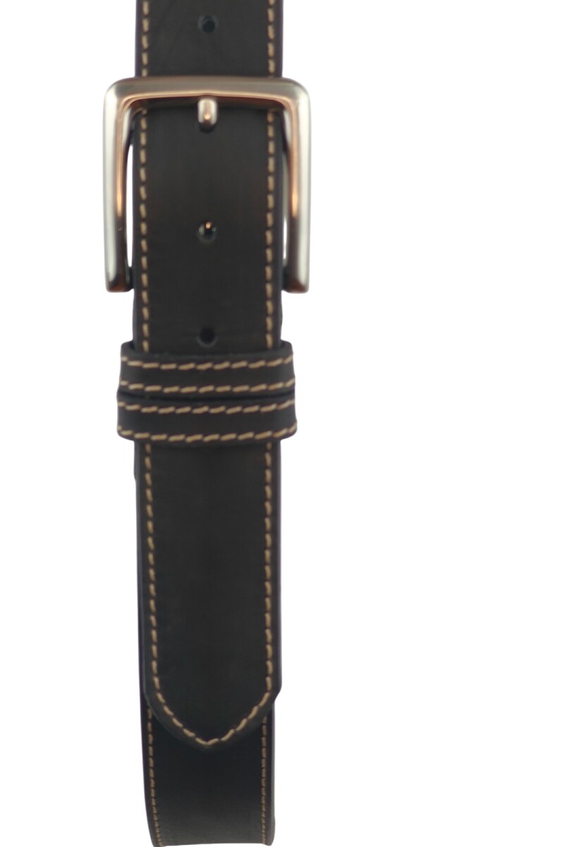 Cinto dama c/forro de 35mm doble pasador Negro