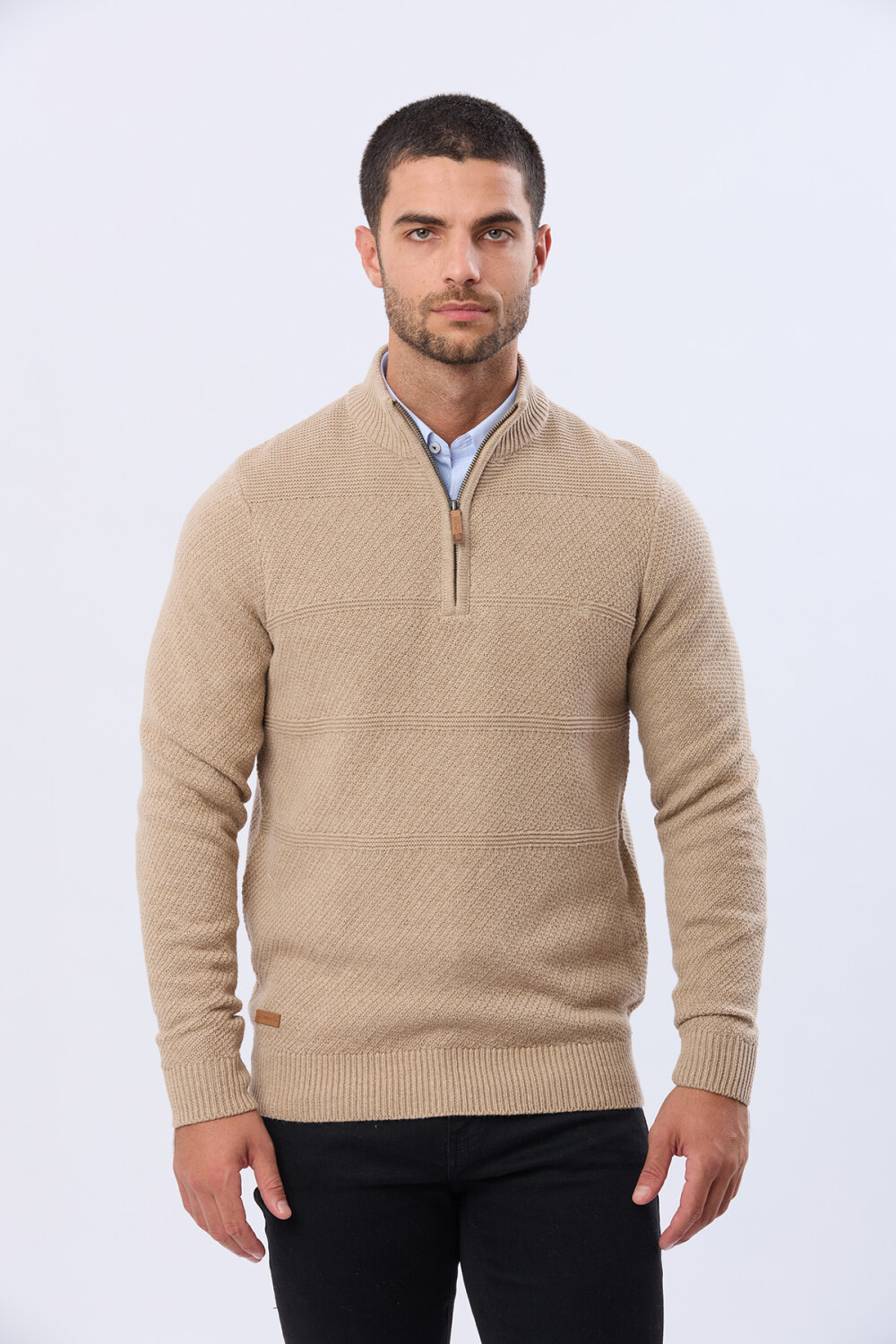 BUZO TEJIDO TEXTURADO Beige