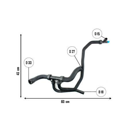 CAÑO FIAT FIORINO UNO 1.4 RADIADOR INF. C/BIFURCACION CAUPLAS CAÑO FIAT FIORINO UNO 1.4 RADIADOR INF. C/BIFURCACION CAUPLAS