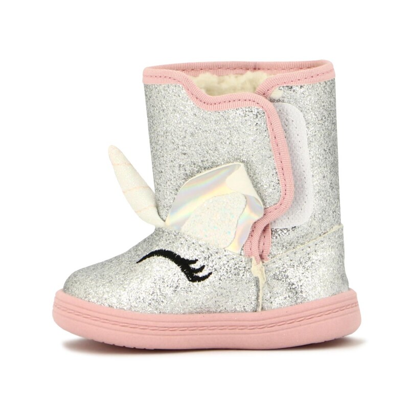 Molekinha Pantubota Unicornio C/gliter Plata-plata