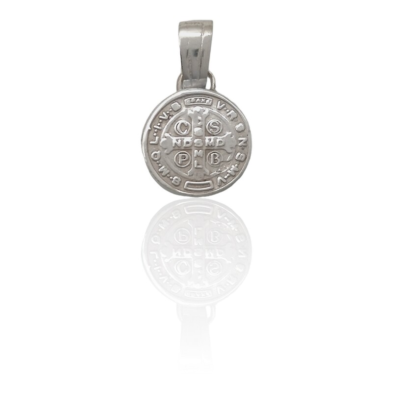 Dije San Benito-Plata 925 inflada-Sin Piedra-CP3131 Sinpiedra