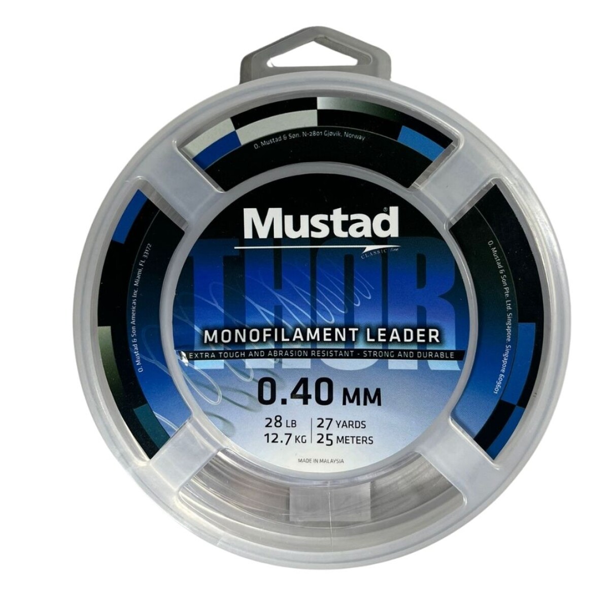 Tanza Leader Mustad Thor Clear 0,40 mm 25 m ML027-28-25 