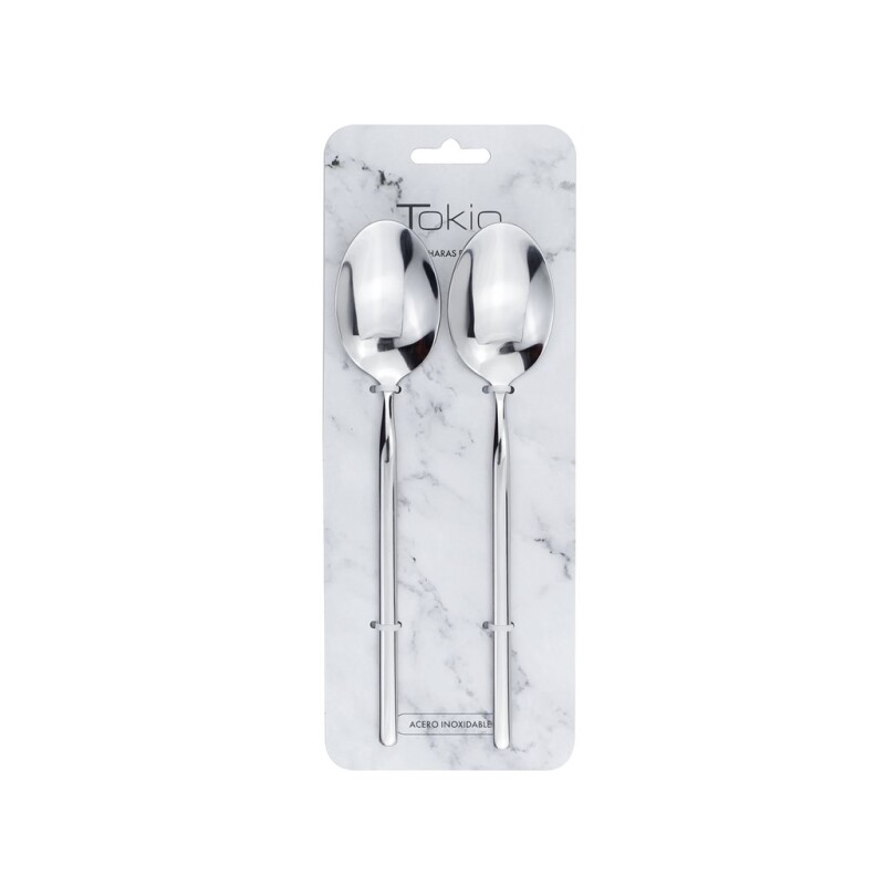 Set 2 Cucharas de Mesa Selecta Tokio 20,7 cm Acero Inoxidable SET X2 CUCHARA DE MESA 20.7CM ACERO TOKIO