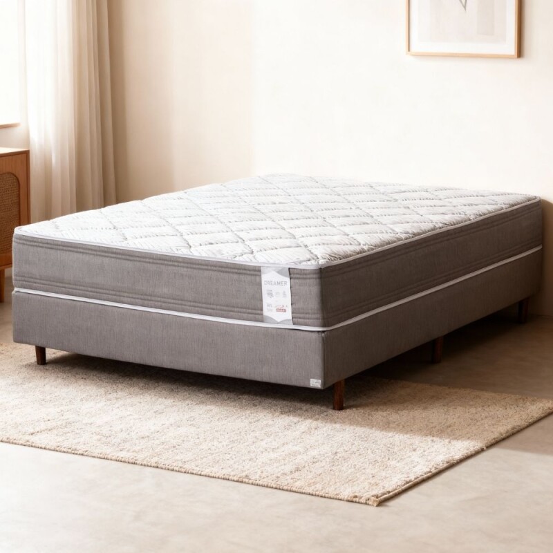 Sommier Oxford Firme | Resortes Pocket Independientes + Espuma AG80 | Active Protection Antiácaros Queen 158x198x25