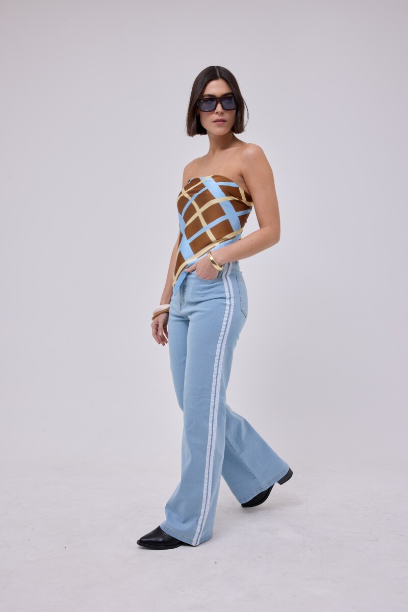 JEANS RALLAS - CELESTE 