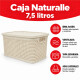 Set x6 Caja simil ratán 7,5 lts BEIGE
