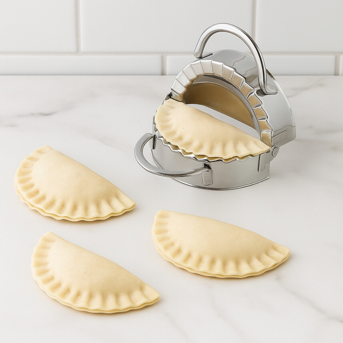 Molde para Empanadas de Acero Inoxidable 12 cm 