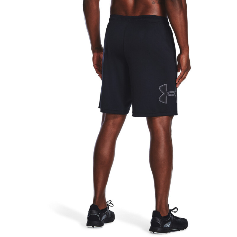 UA TECH GRAPHIC SHORT-RED BLK-001