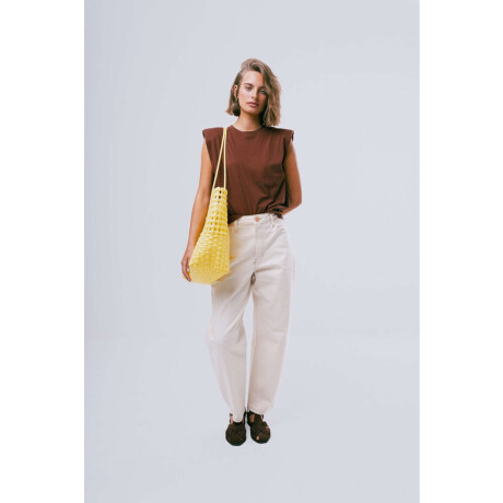 Jean Slouchy Off White