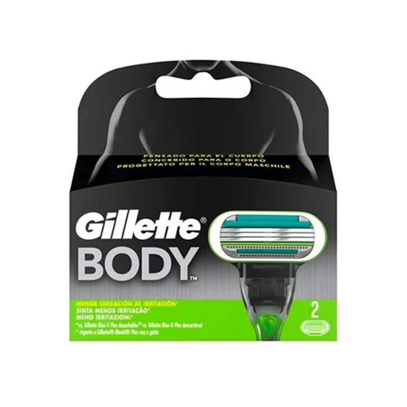 Gillette Body Repuesto Dispenser 2 Uds. Gillette Body Repuesto Dispenser 2 Uds.
